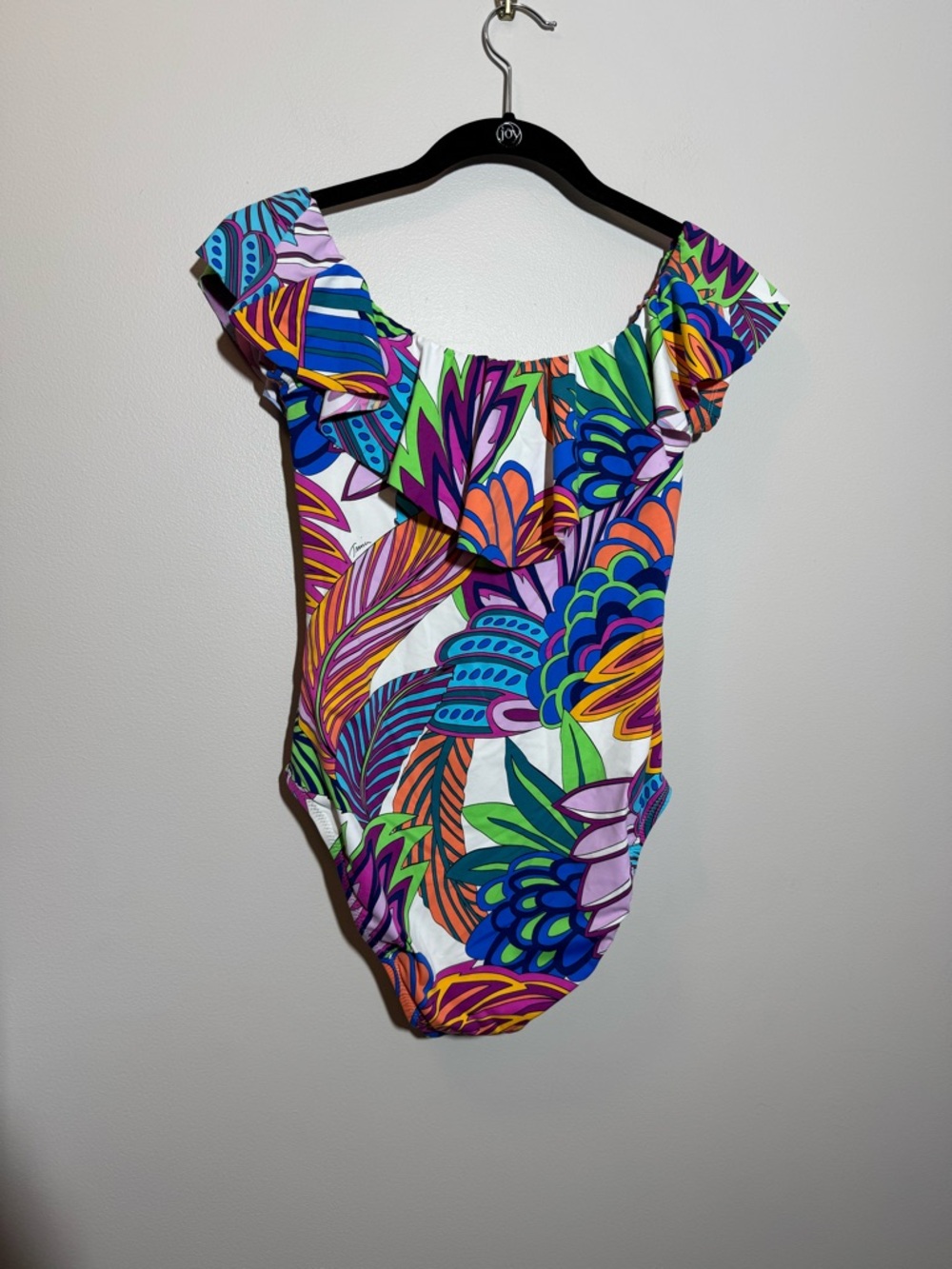 Trina Turk Paradise Plume Off-the-shoulder One Piece Swimsuit - Picture 3 of 6